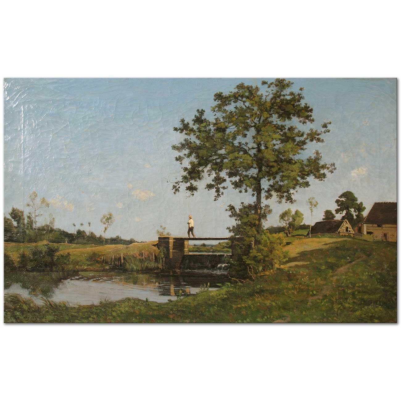 Henri Joseph Harpignies Manzara Kanvas Tablo