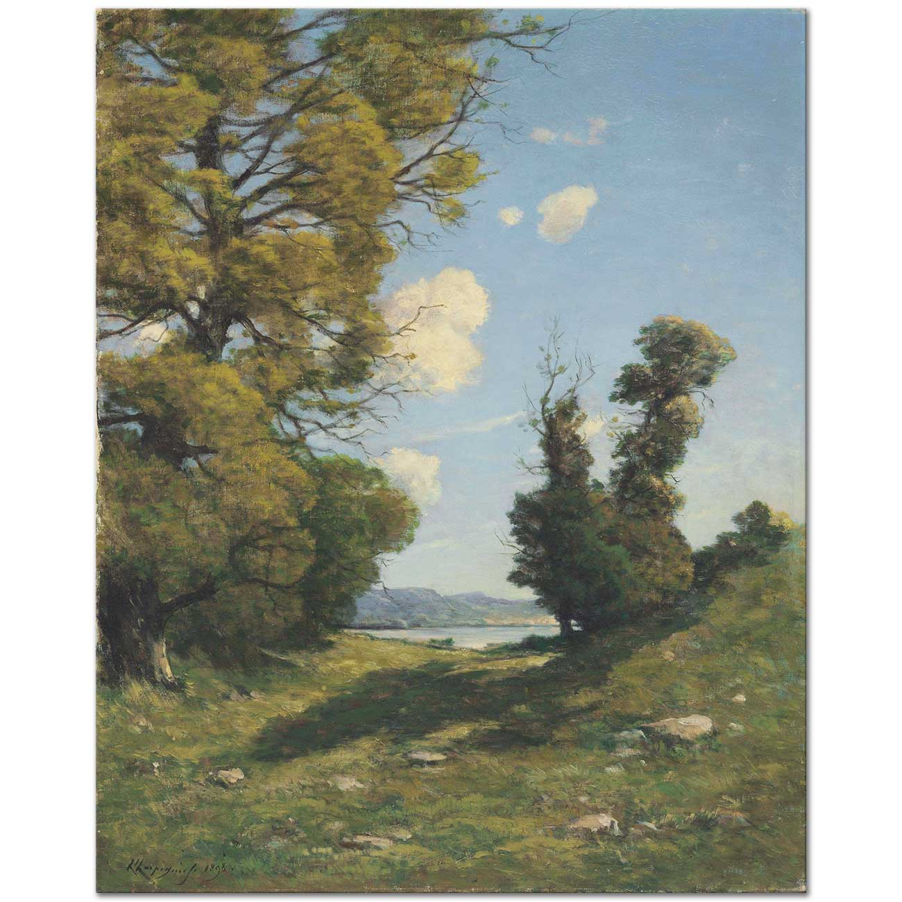 Souvenir of Dauphine by Henri Joseph Harpignies