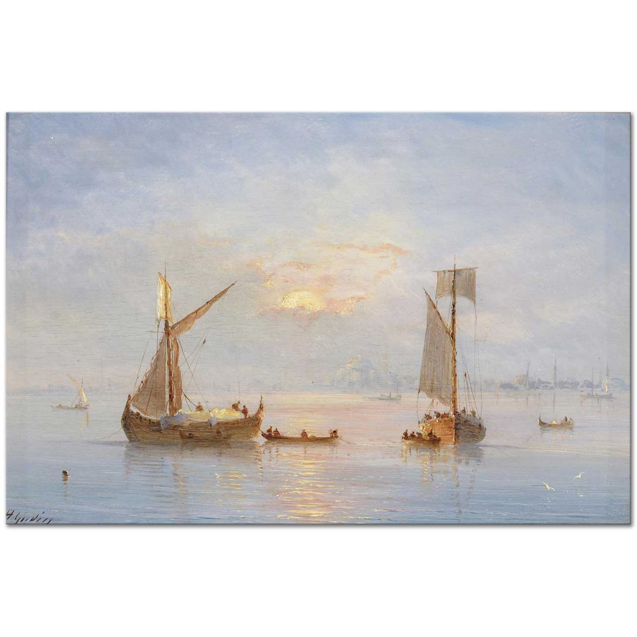 View to Constantinople by Henriette Gudin