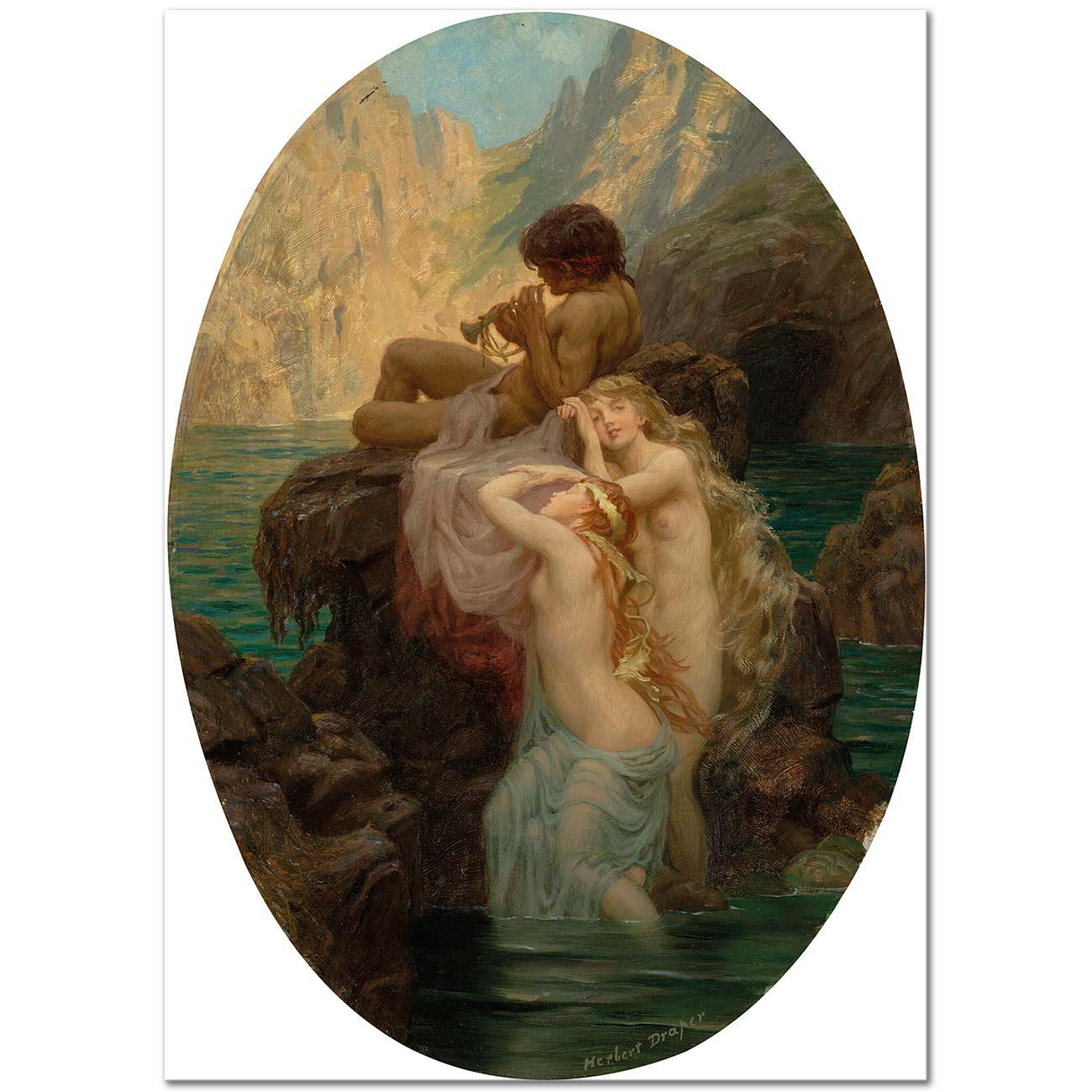 Herbert James Draper Sea Melodies Art Print