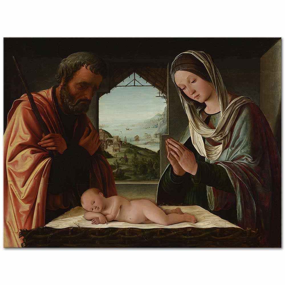 Lorenzo Costa Kutsal Aile Kanvas Tablo