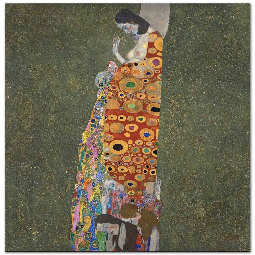 Gustav Klimt Umut 02 Kanvas Tablo
