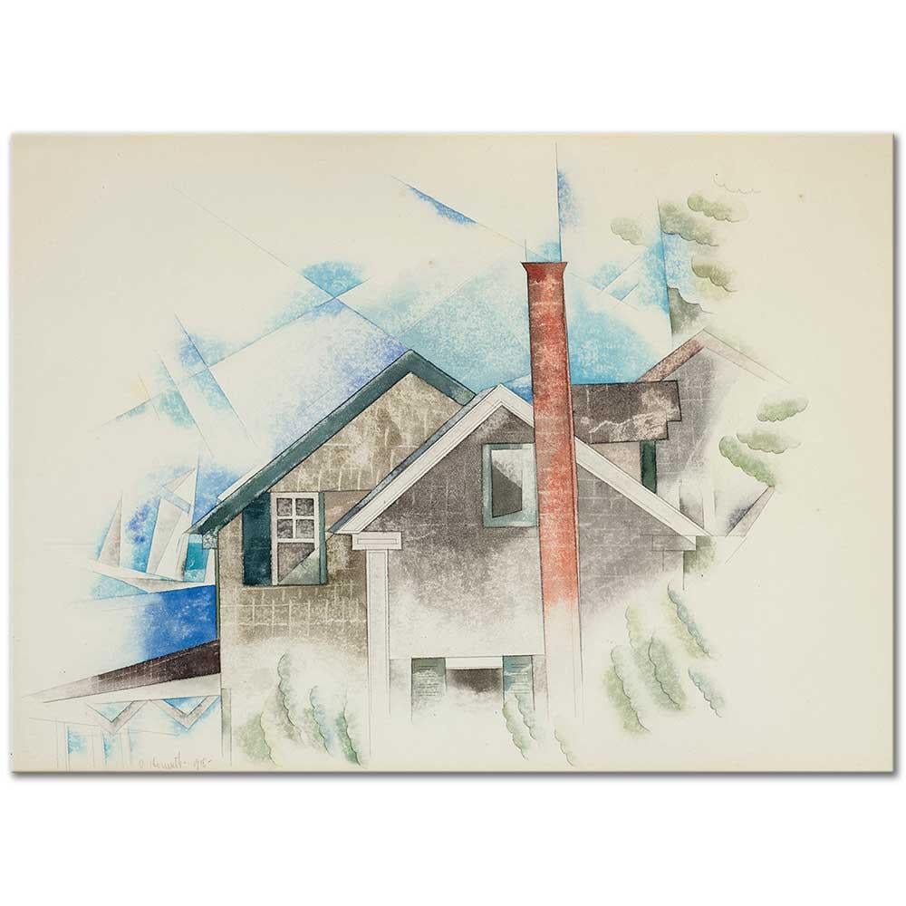 Houses by Charles Demuth as Art Print