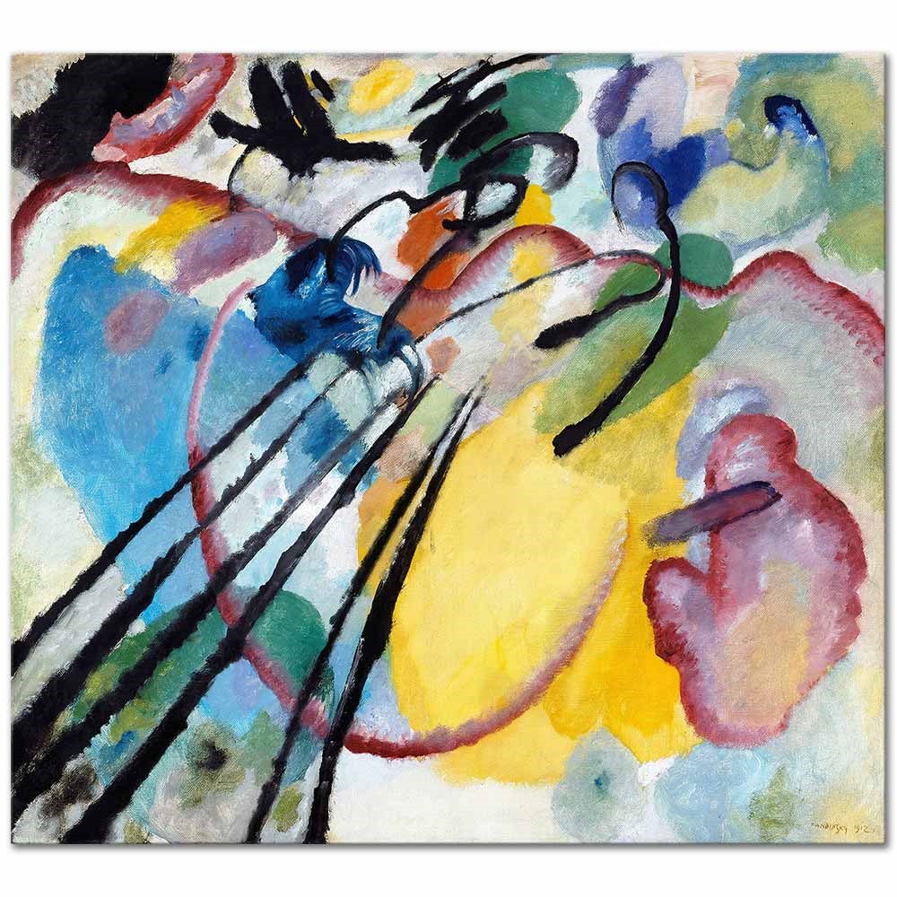 Wassily Kandinsky Doğaçlama 26 Kanvas Tablo