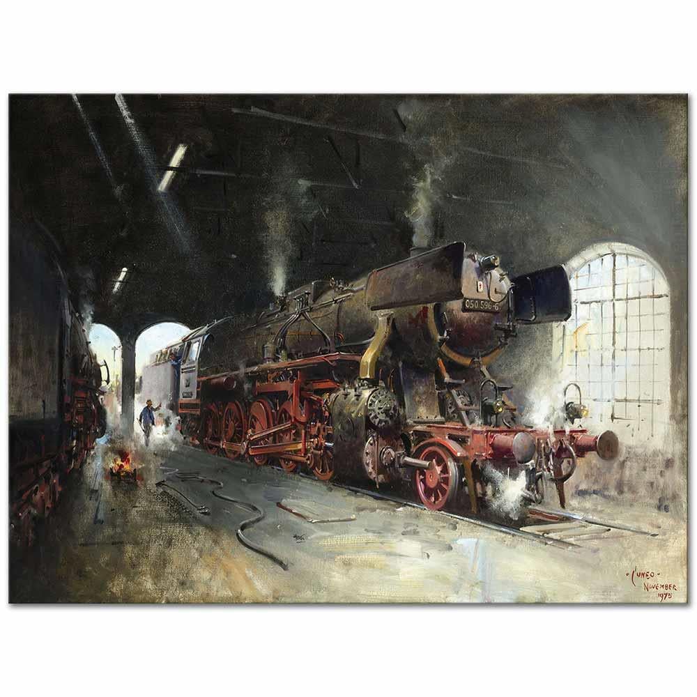 Terence Tenison Cuneo İstasyona Giriş Kanvas Tablo