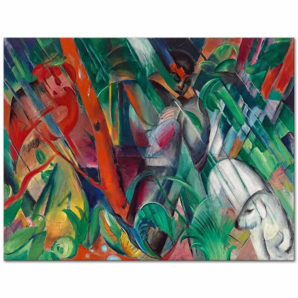 In the Rain by Franz Marc as Art Print