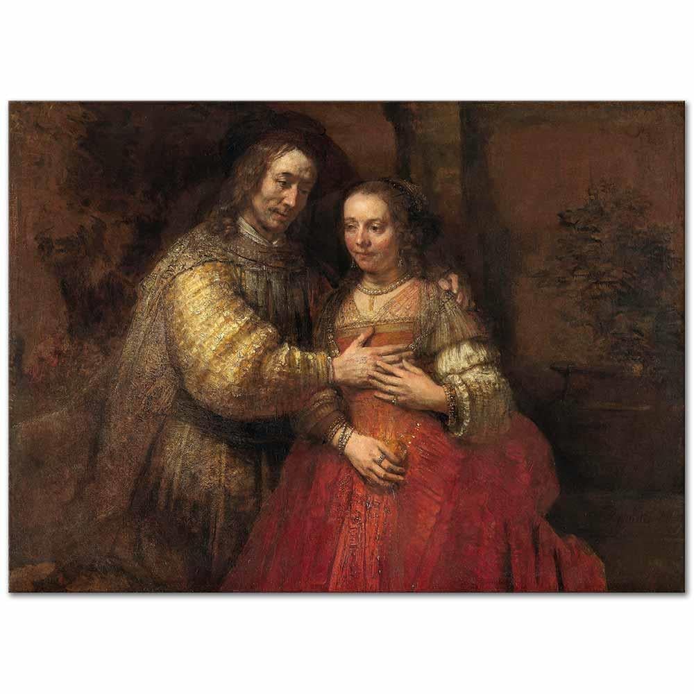 Rembrandt van Rijn Yahudi Gelin Kanvas Tablo