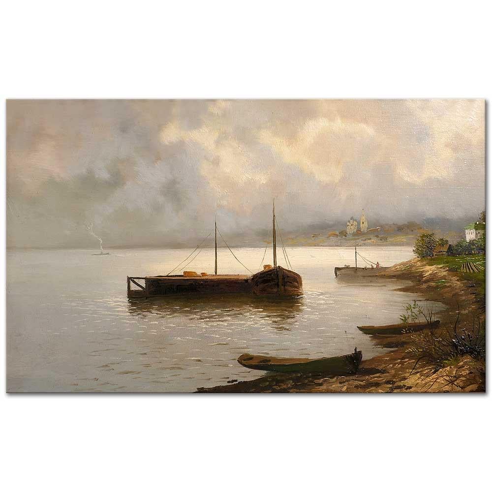 Isaac Levitan Volga Kanvas Tablo
