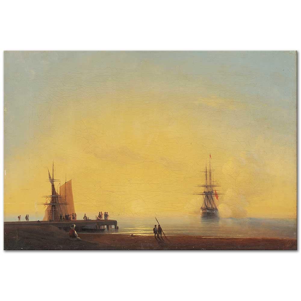 Ivan Ayvazovski Deniz Kıyısında Kanvas Tablo