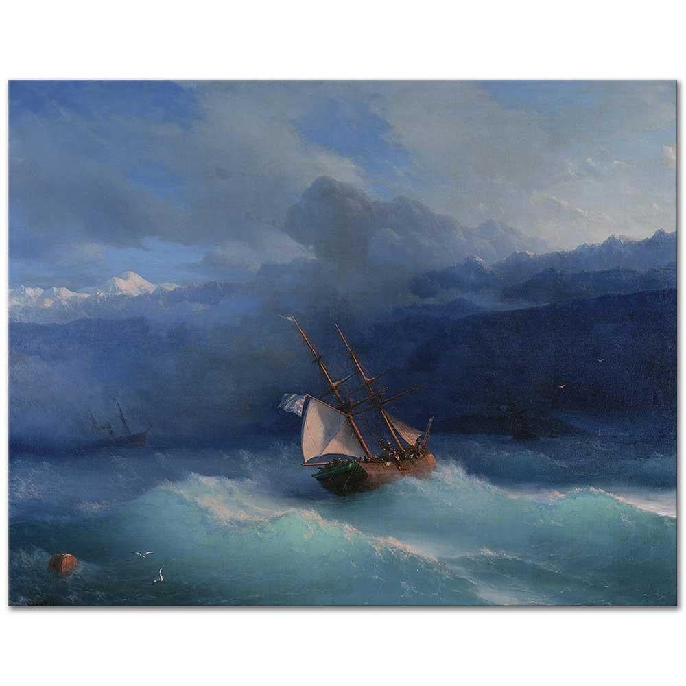 Ivan Ayvazovski Açık Denizde Kanvas Tablo