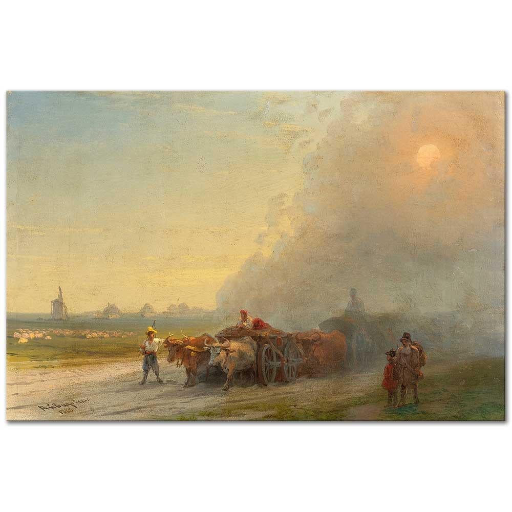 Ayvazovsky Ukrayna Steplerinde Kanvas Tablo