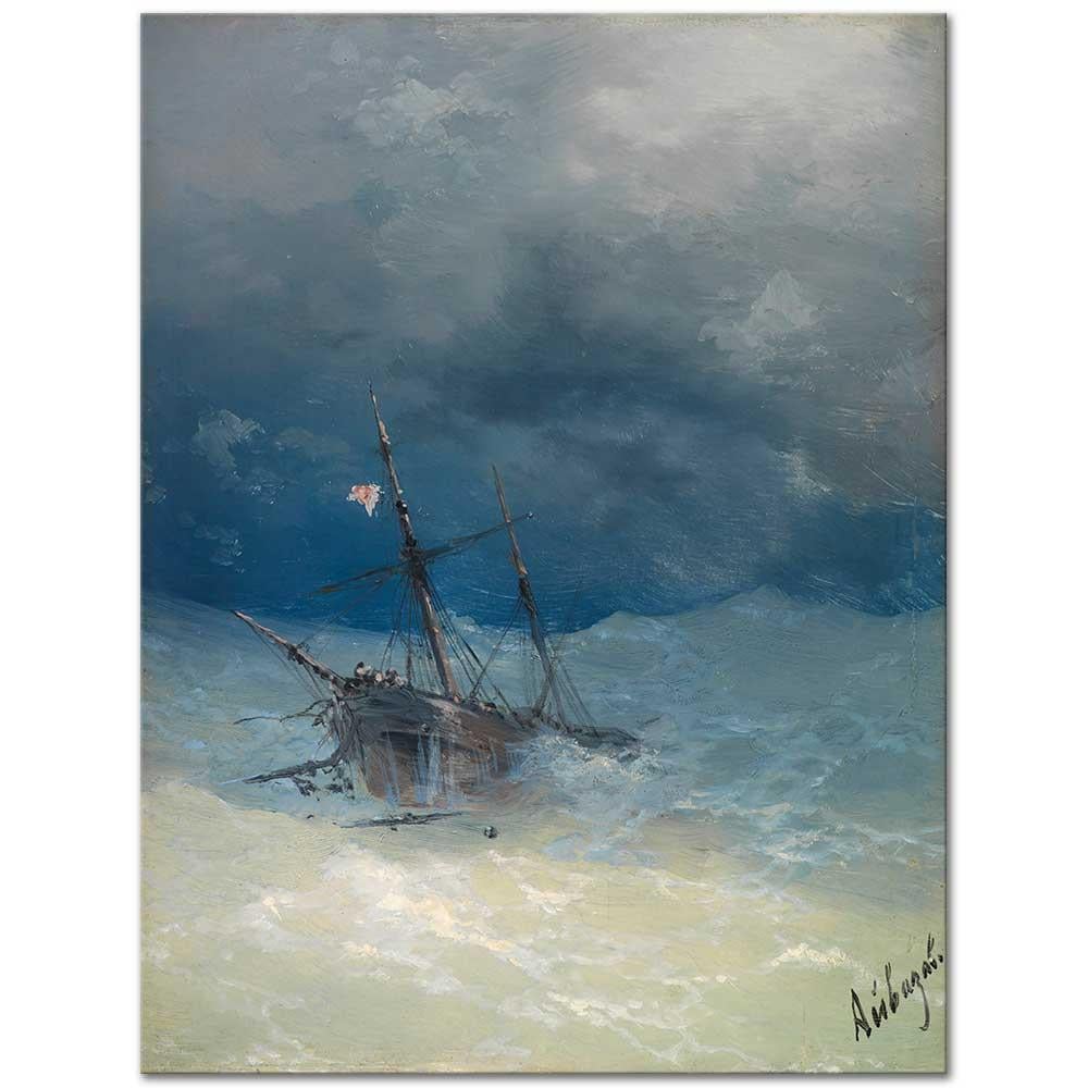 Ivan Ayvazovski Fırtına 1872 Kanvas Tablo