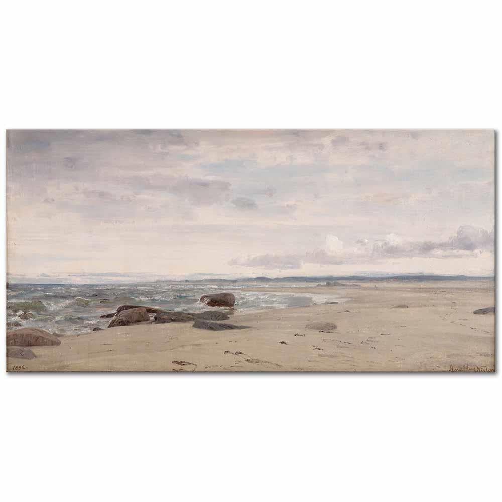 Amaldus Nielsen Jærsand Kumsalı Kanvas Tablo