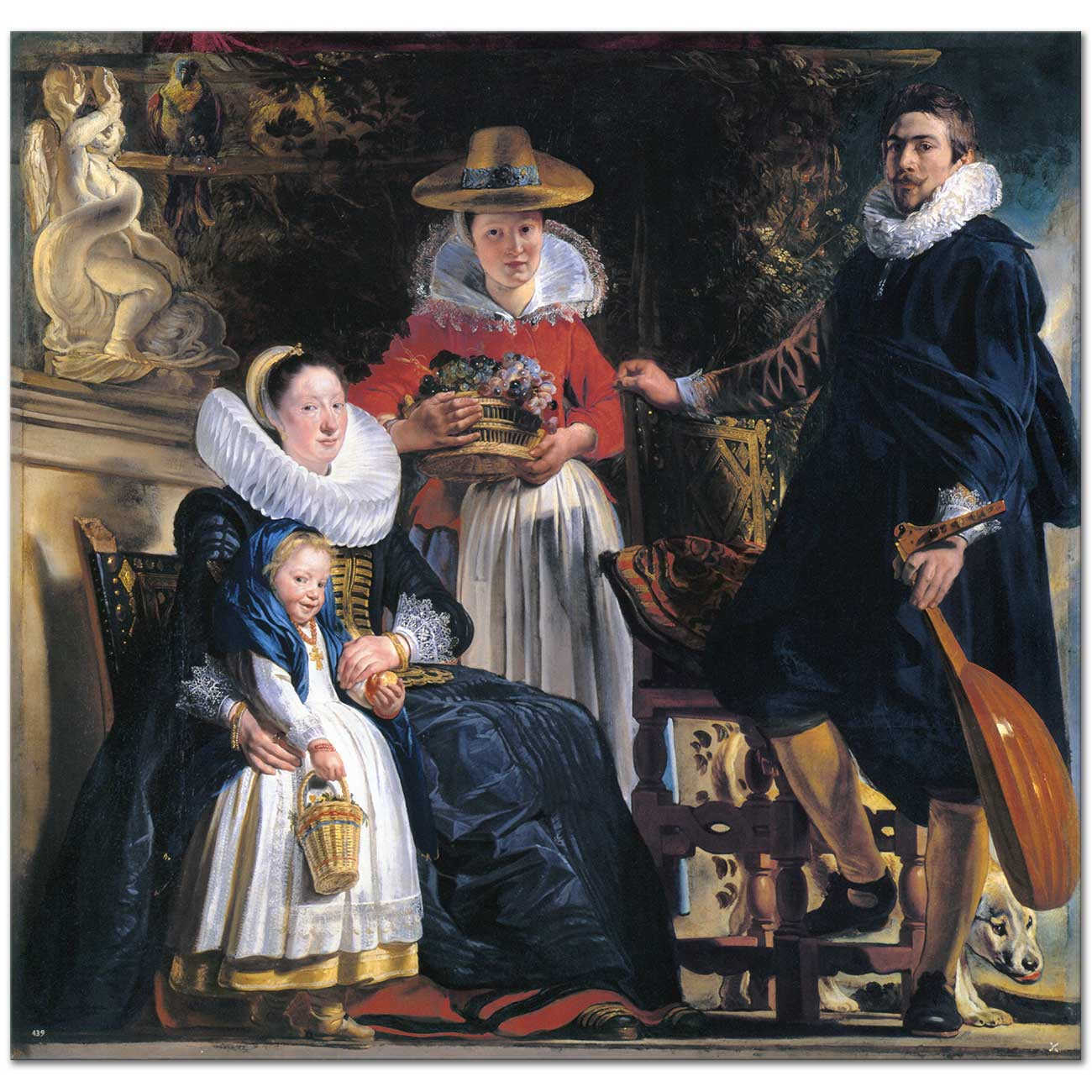 Jacob Jordaens Sanatçının Ailesi Kanvas Tablo