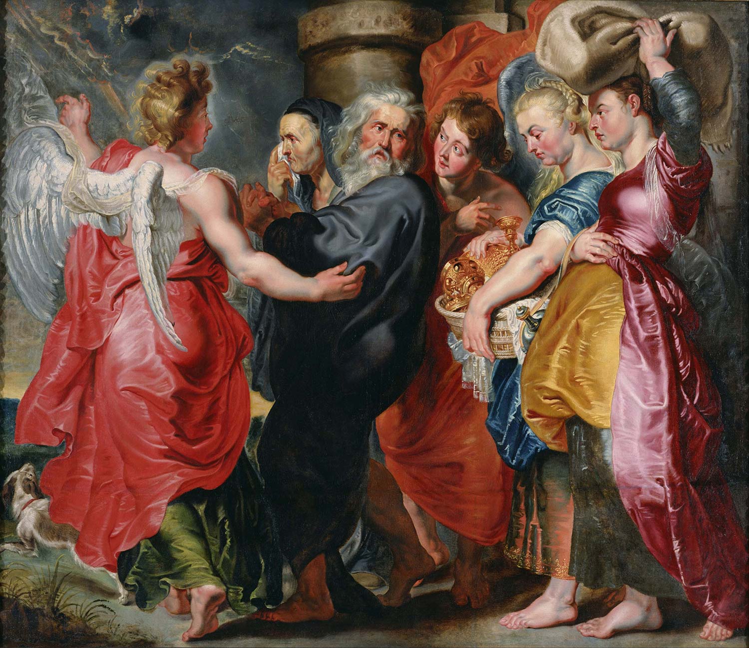Jacob Jordaens The Flight Of Lot And His Family From Sodom Art Print