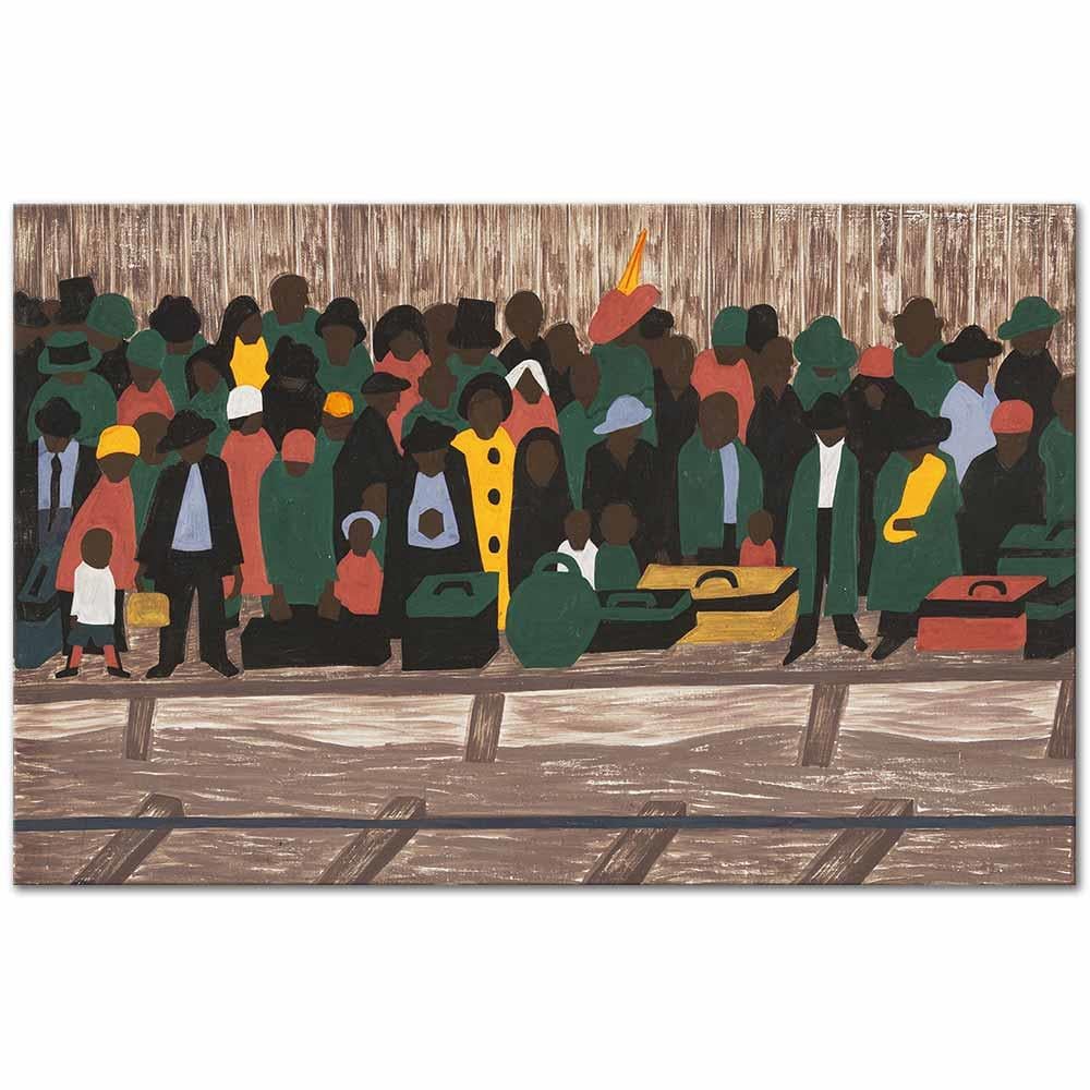 Jacob Lawrence Göçmenler Kanvas Tablo