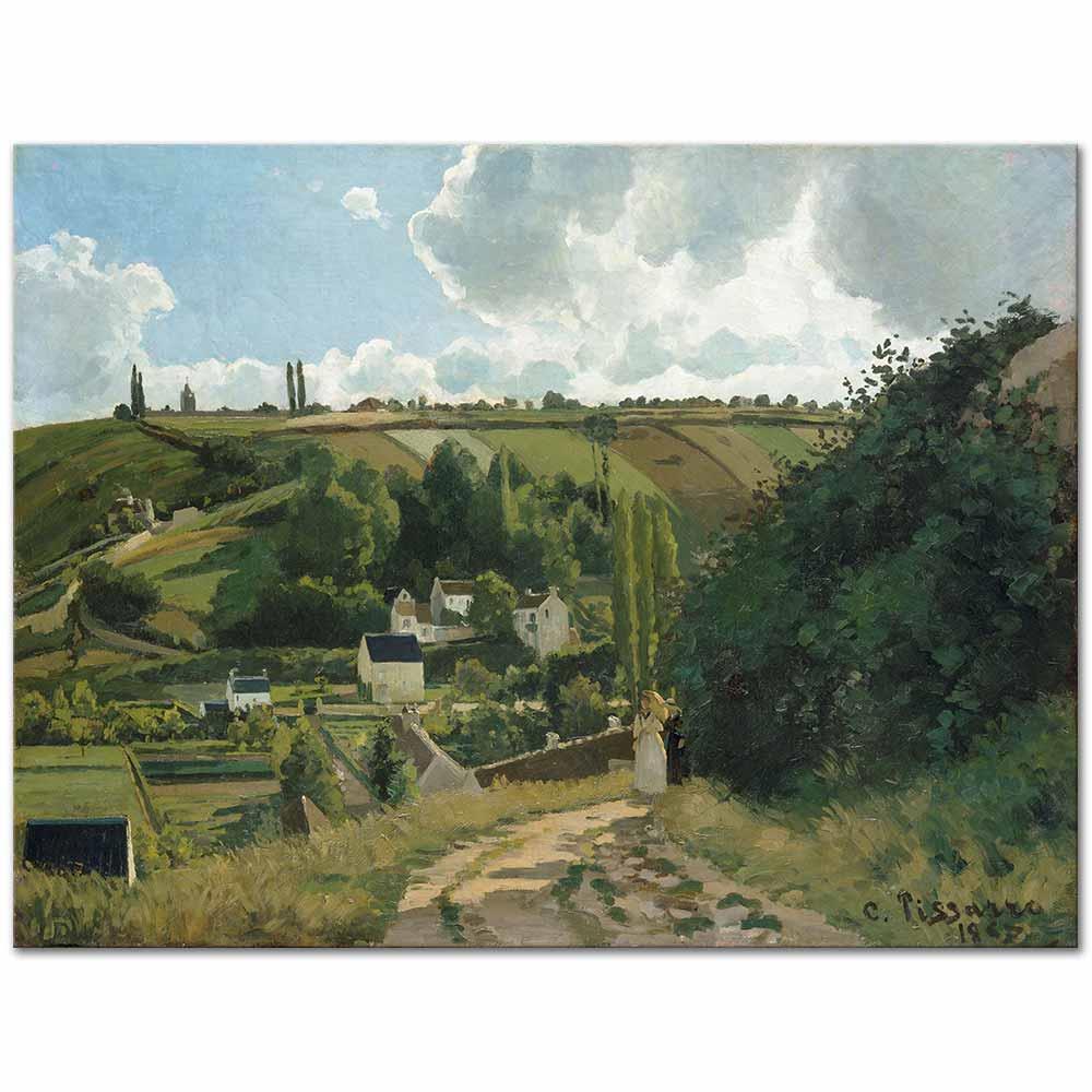 Camille Pissarro Jalais Tepesi Pontoise Kanvas Tablo
