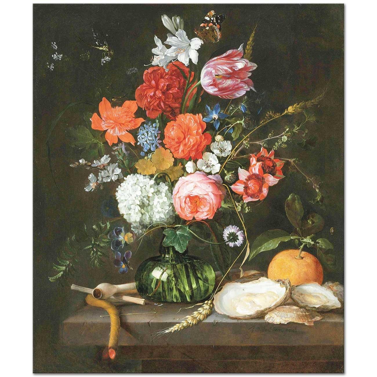 Flowers in a Vase by Jan Davidsz de Heem