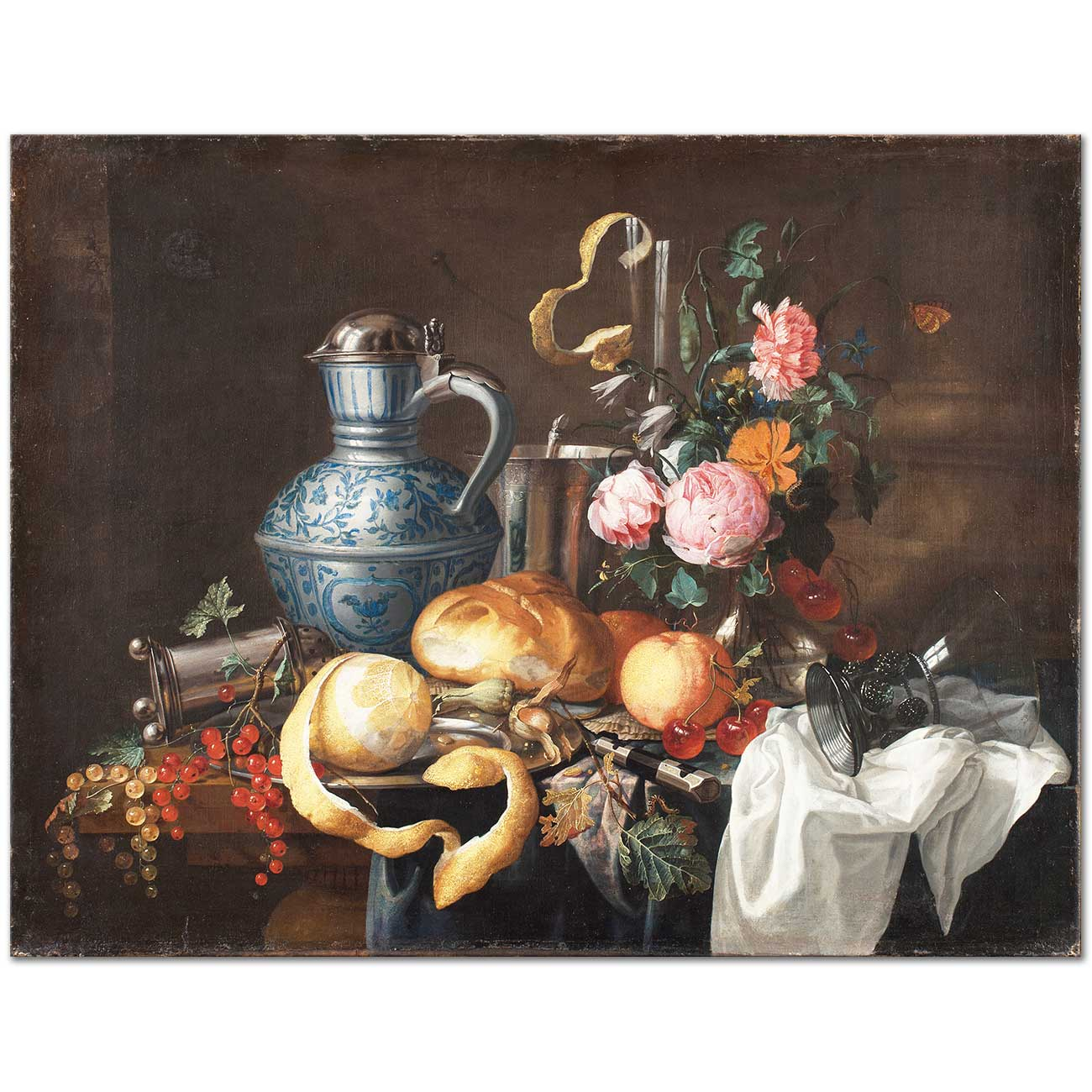 Jan Davidsz de Heem Natürmort Kanvas Tablo