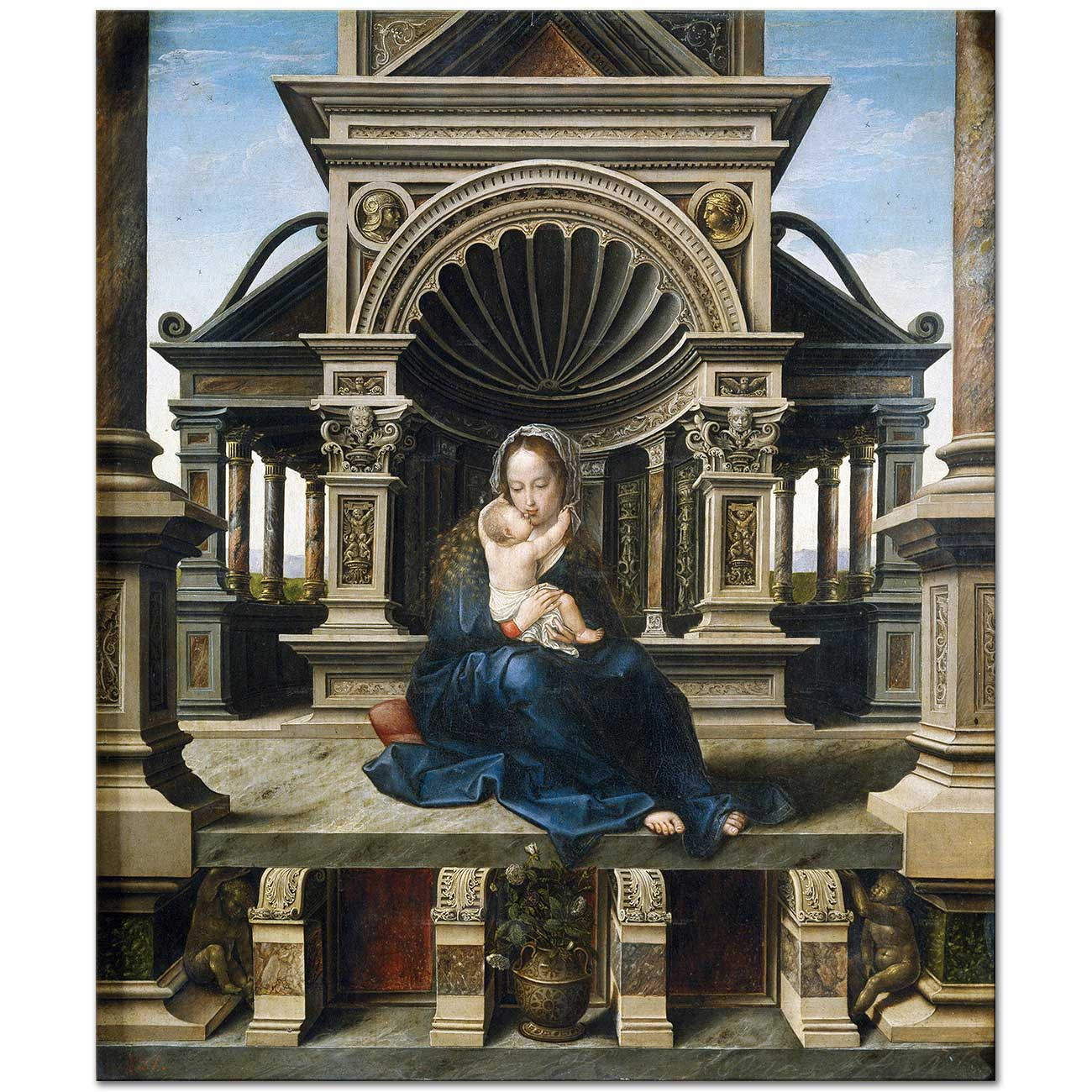 Jan Gossaert Madonna Kanvas Tablo