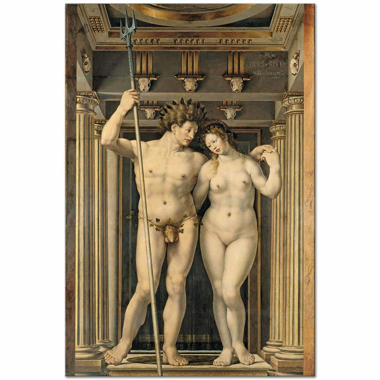 Jan Gossaert Neptune ve Amphitrite Kanvas Tablo