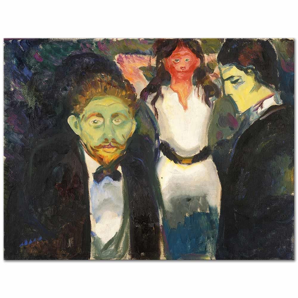 Jealousy by Edvard Munch as Art Print
