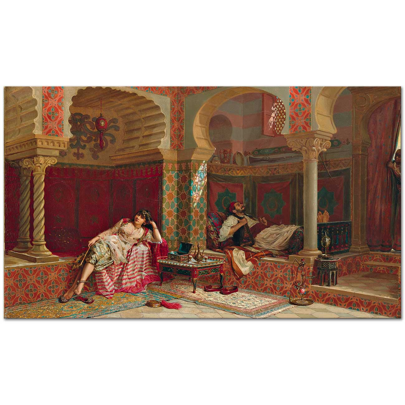 Jean Baptist Huysmans A Private Meeting Art Print