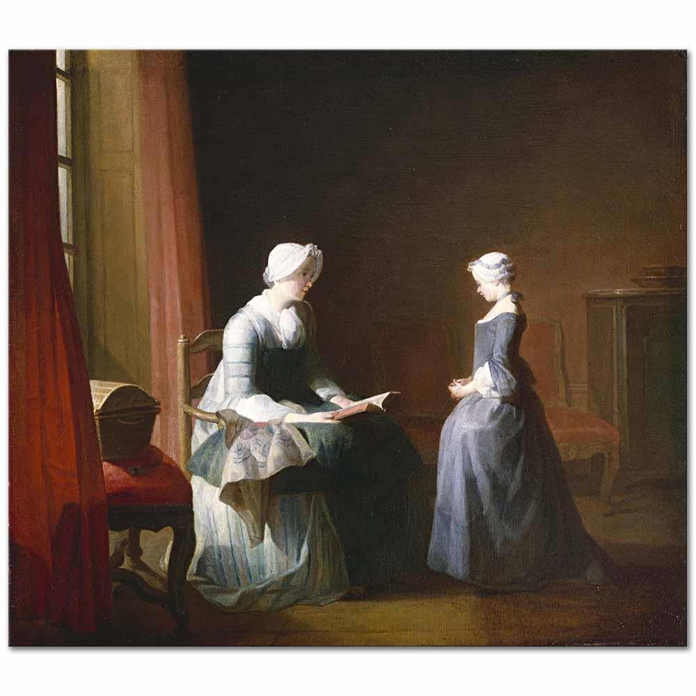 The Good Education by Jean Baptiste Simeon Chardin