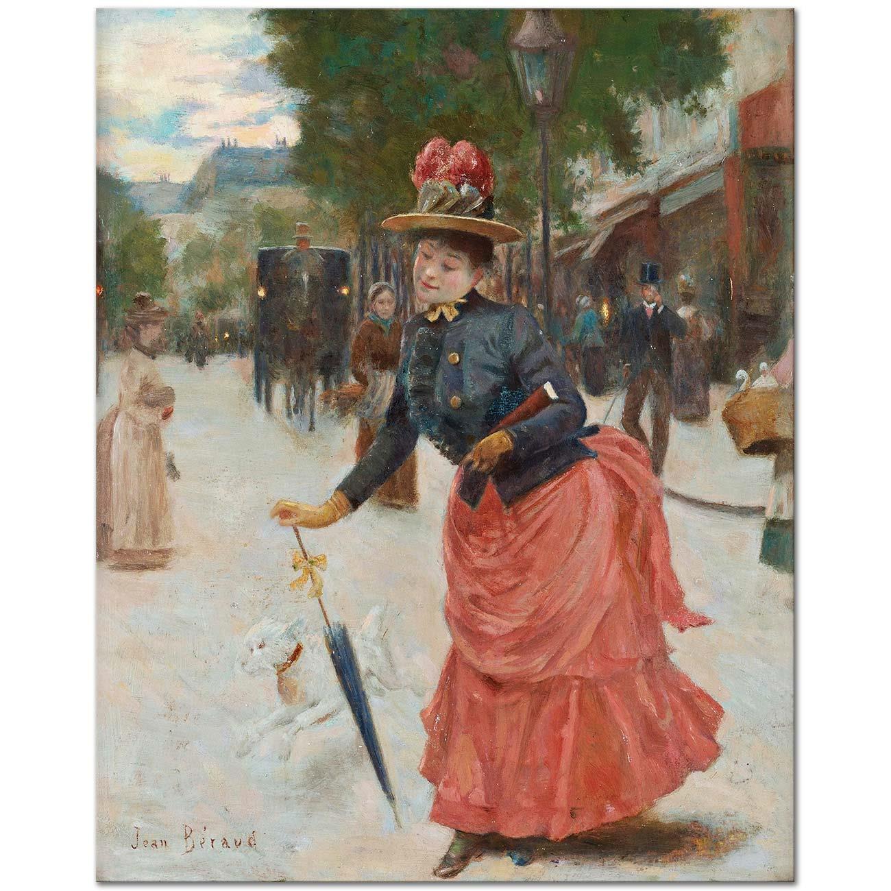 Jean Beraud Bulvarda Kanvas Tablo