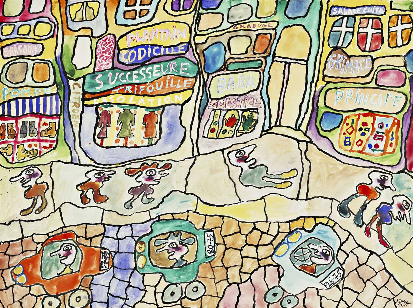 Jean Dubuffet Baba Solstice Kanvas Tablo