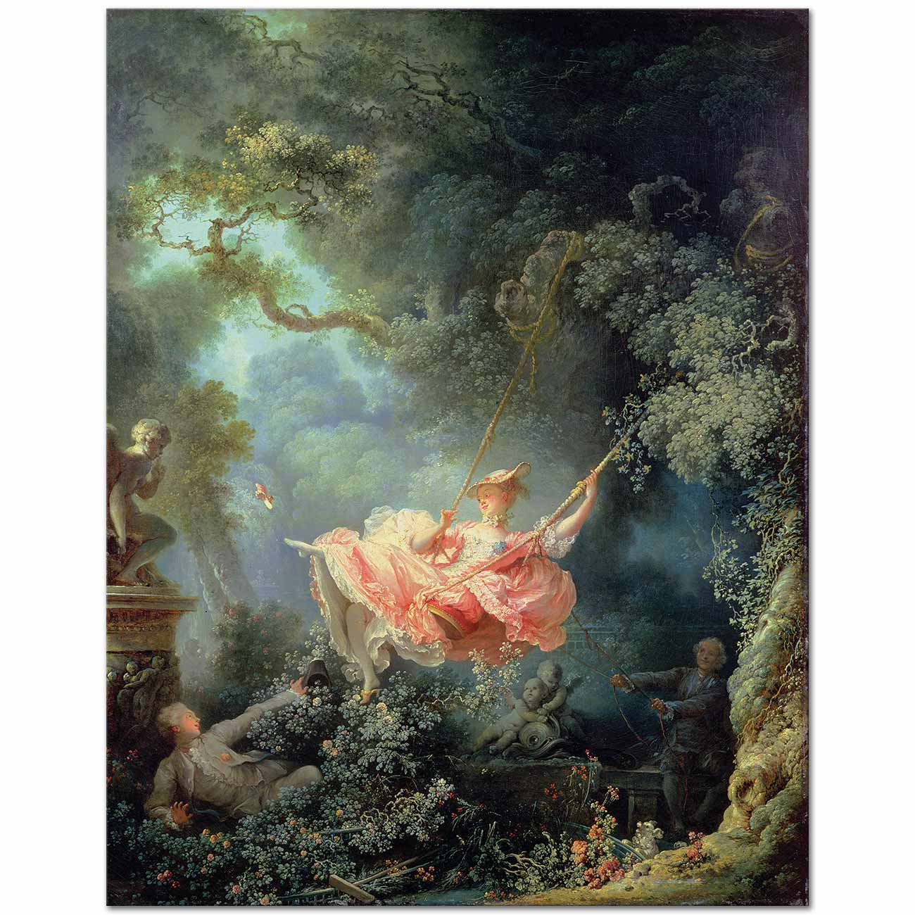 Jean Honore Fragonard Salıncakta Kanvas Tablo