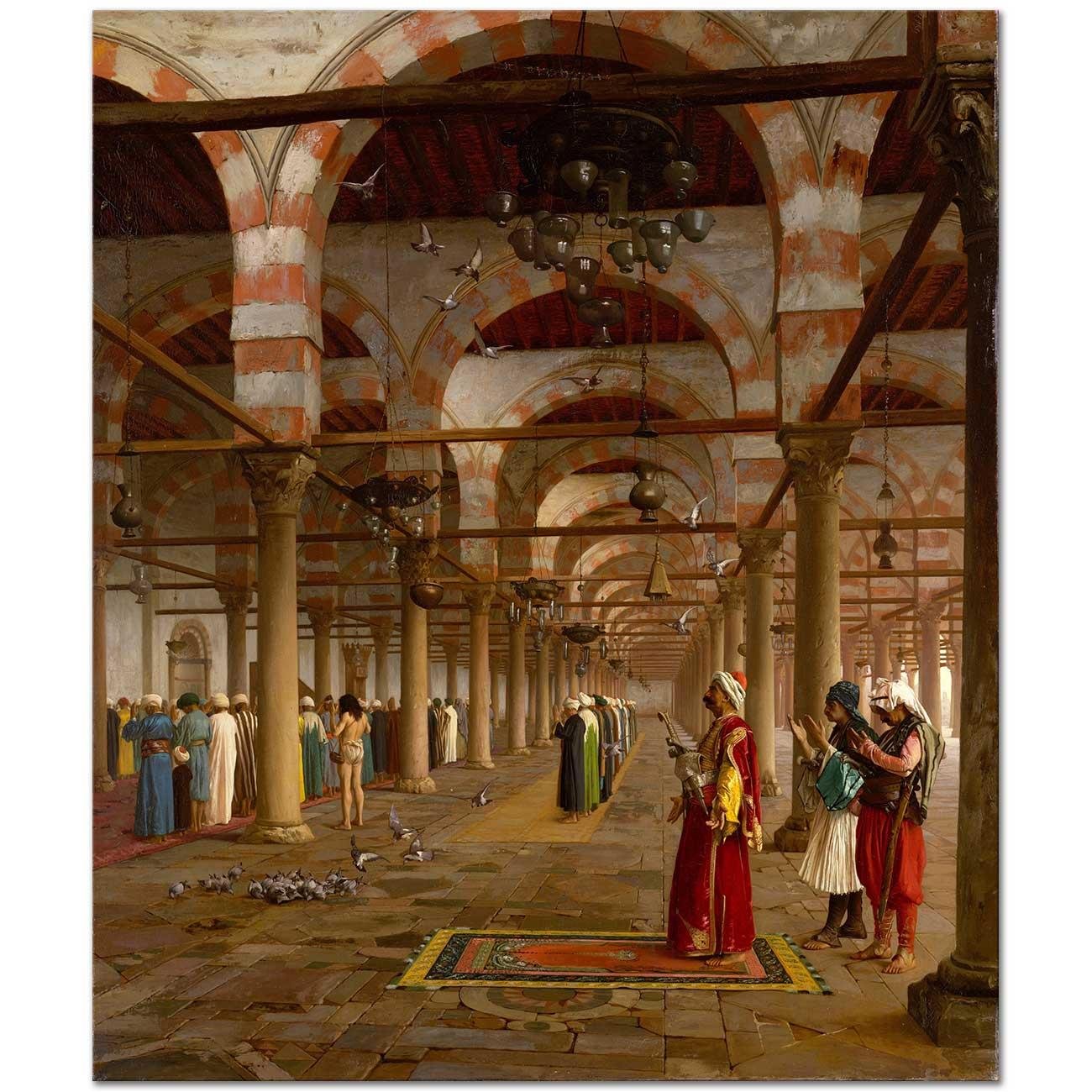 Prayer In The Mosque by Jean Leon Gerome