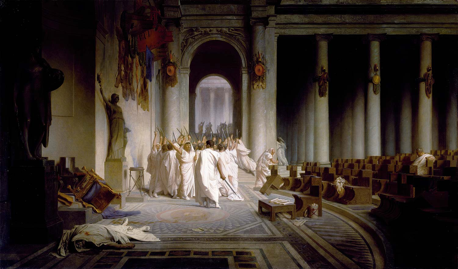 The Death Of Caesar by Jean Leon Gerome