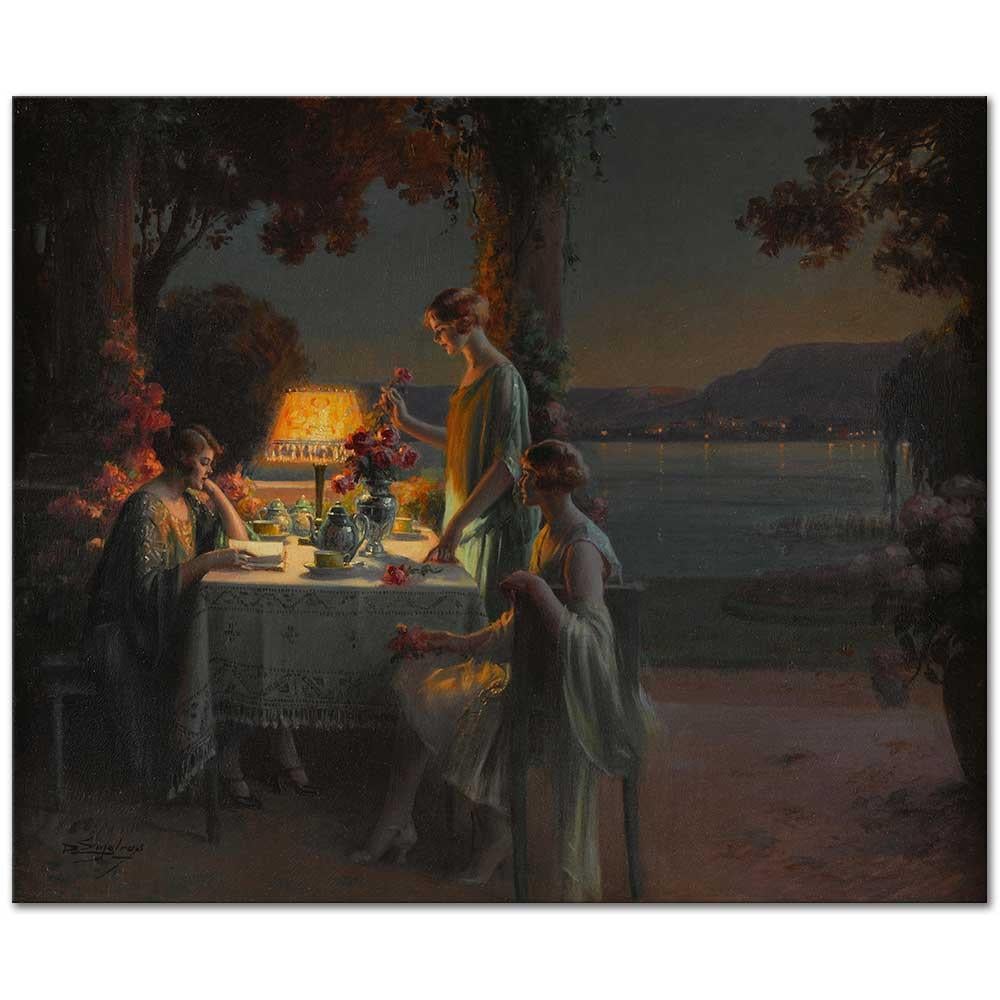 Jeunes Femmes au Bord du Lac by Delphin Enjolras as Fine Art Print