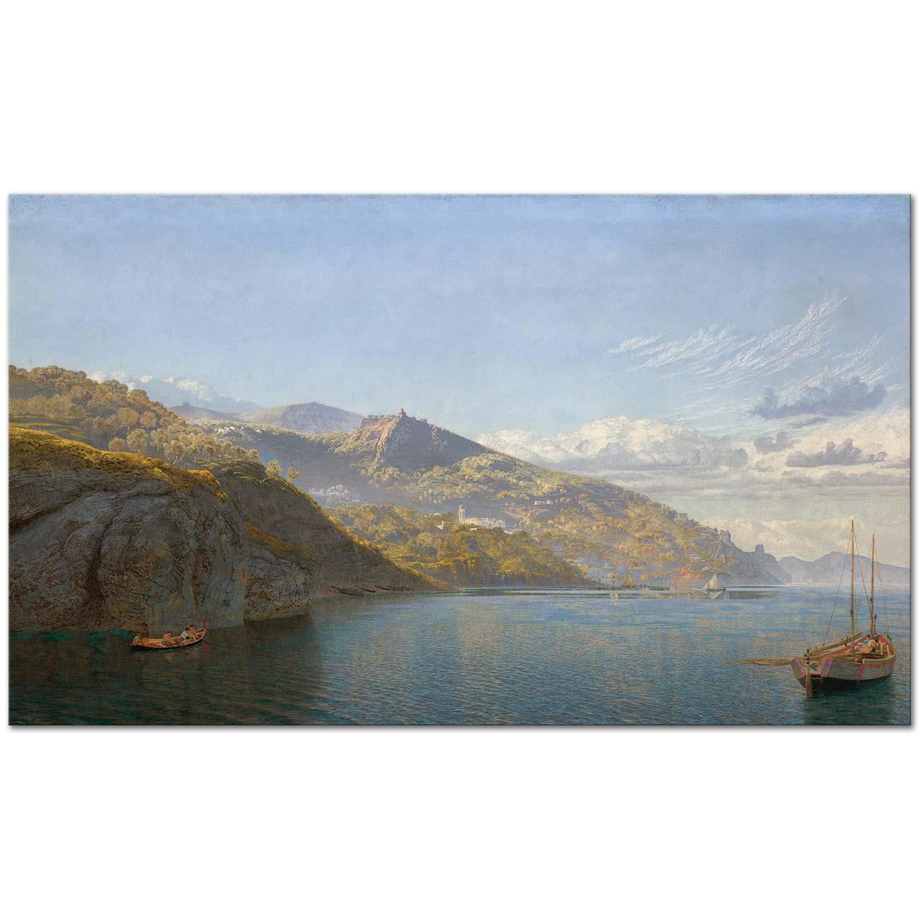 John Brett Massa Koyu Napoli Kanvas Tablo