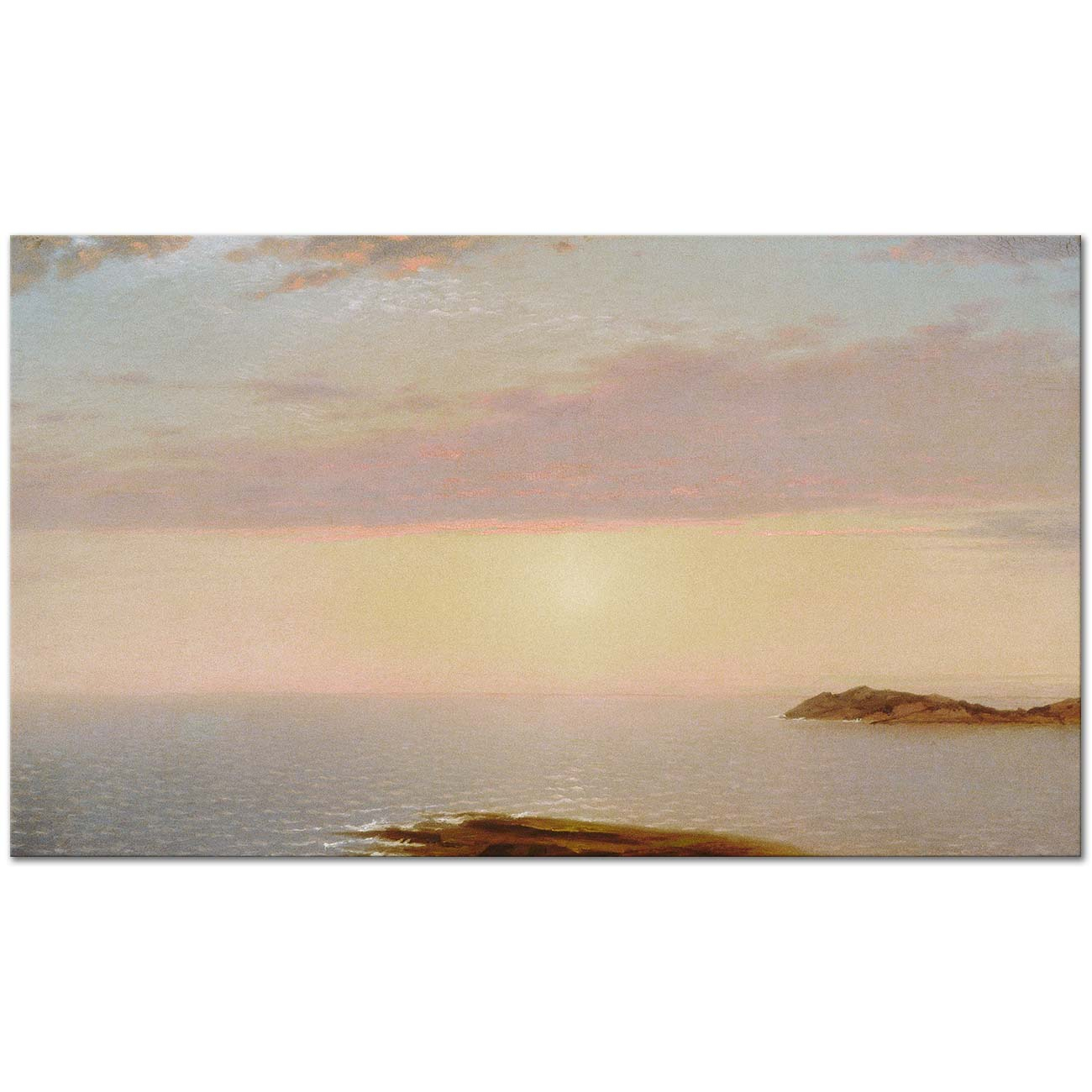 John Frederick Kensett Sunset Art Print