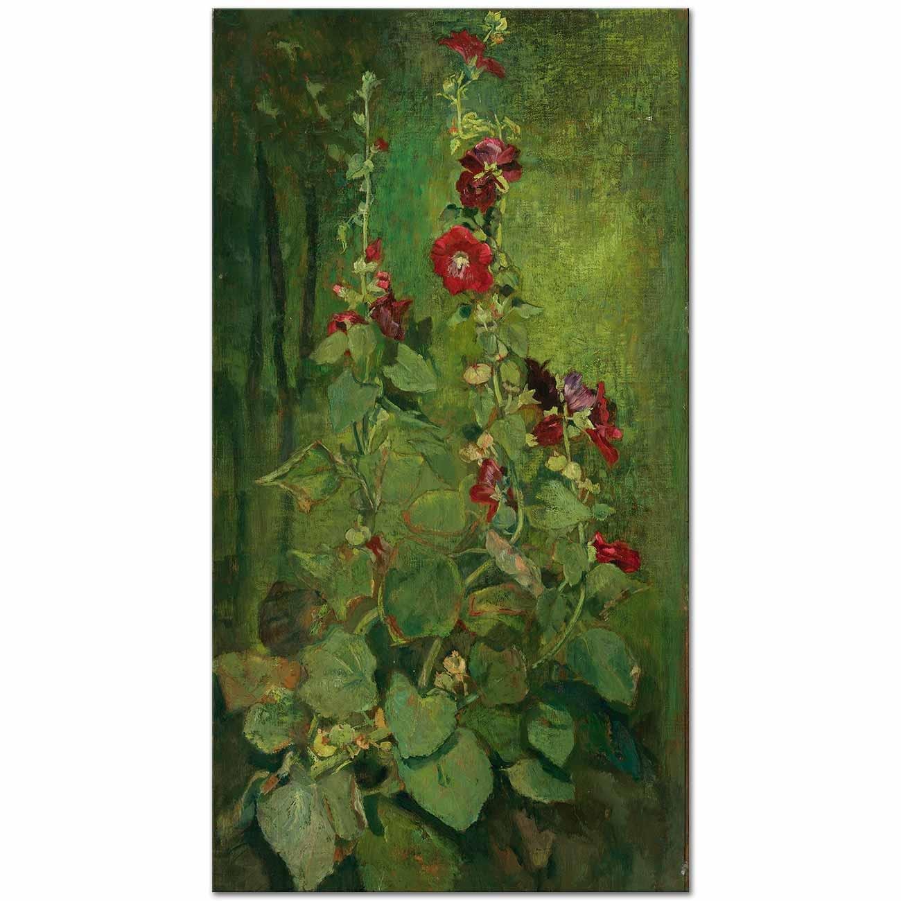 John La Farge Kırmızı Gülhatmiler Kanvas Tablo