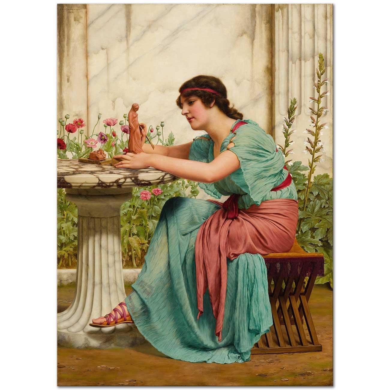 A Dilettante by John William Godward
