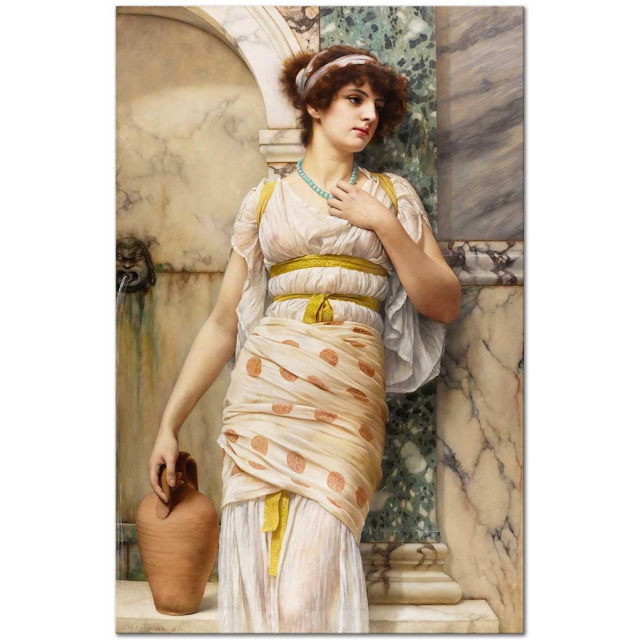 At the Fountain by John William Godward