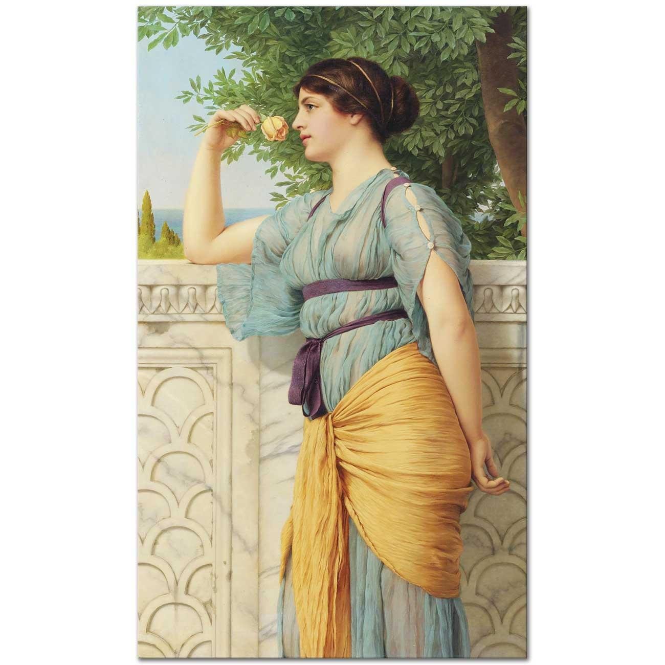 John William Godward Anılar Kanvas Tablo