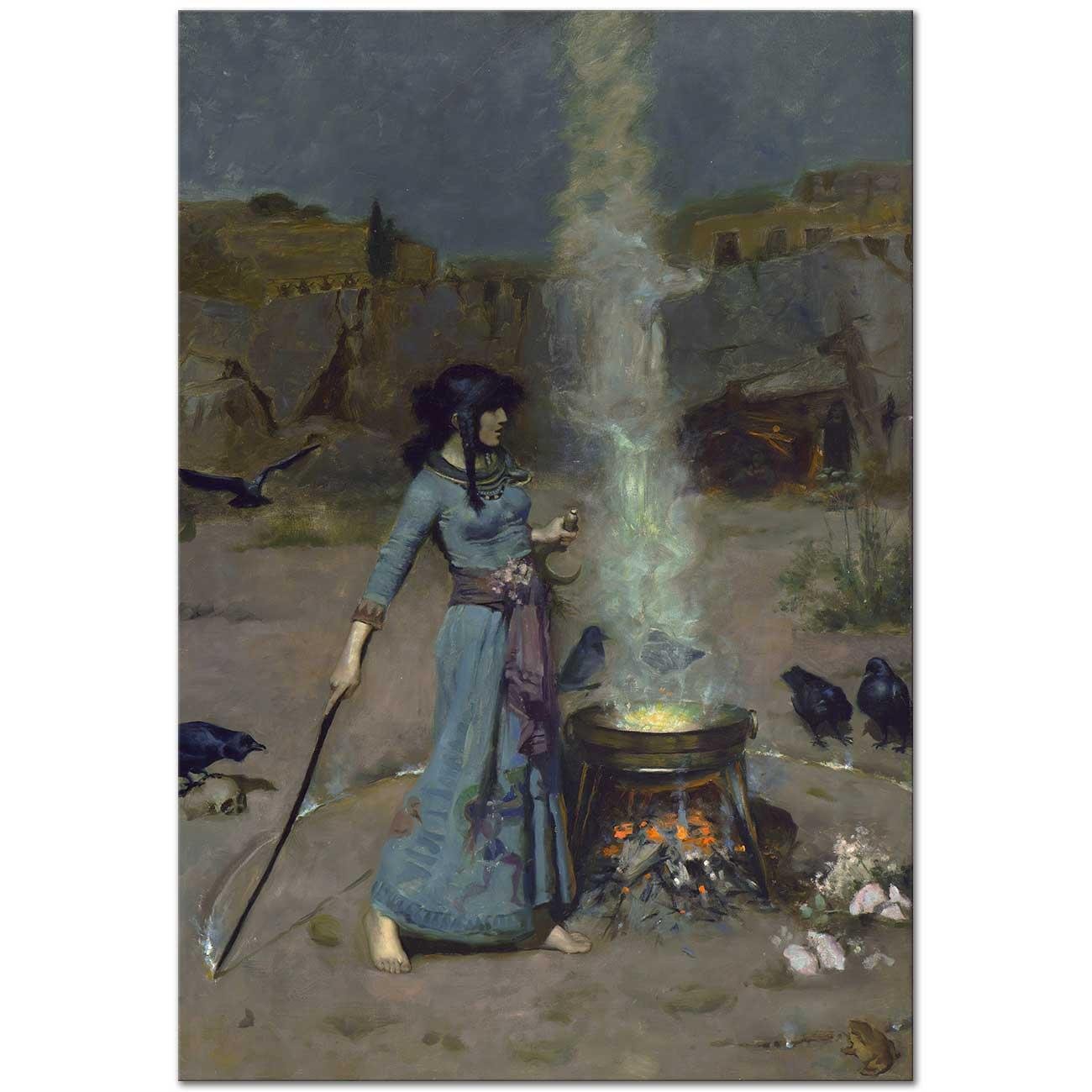 John William Waterhouse Sihirli Çember Kanvas Tablo