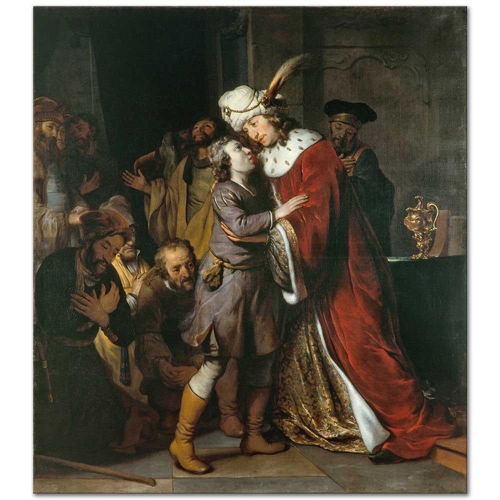 Gerbrand van den Eeckhout Josef ve Abisi Kanvas Tablo