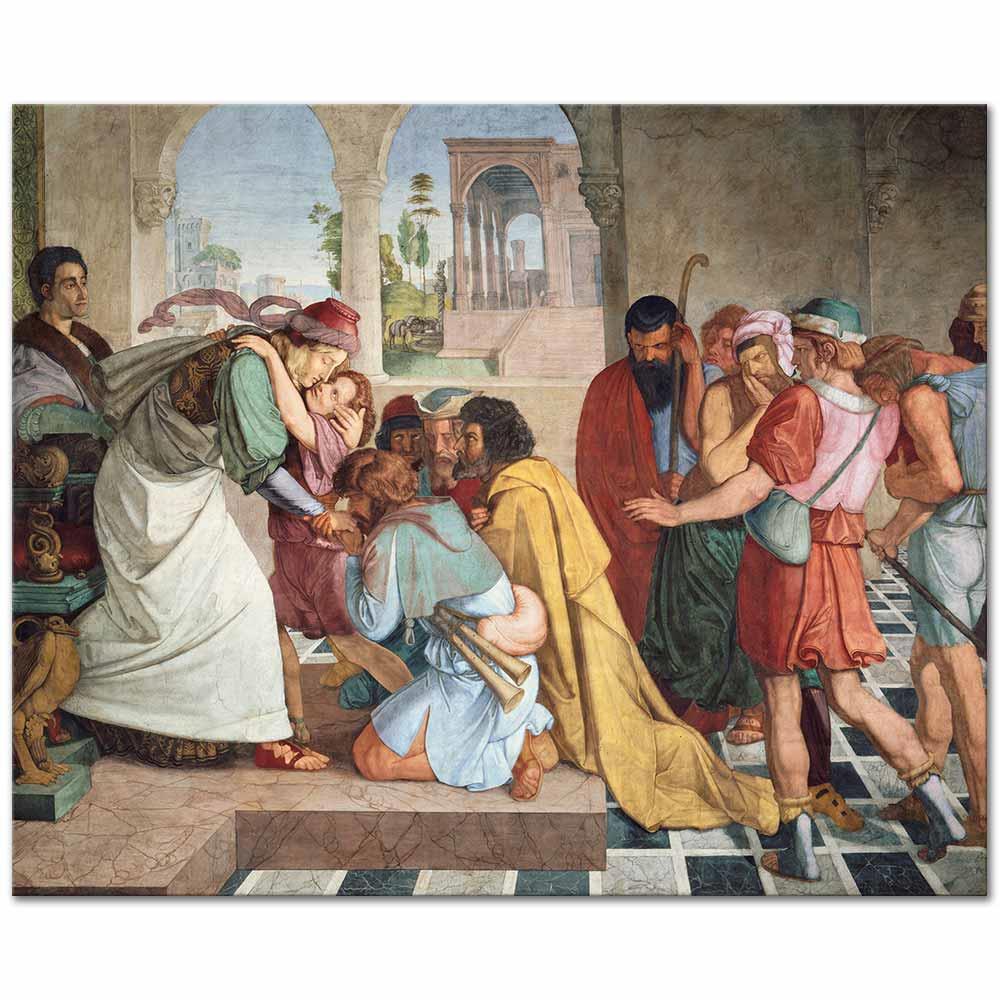 Peter von Cornelius Joseph ve Kardeşleri Kanvas Tablo