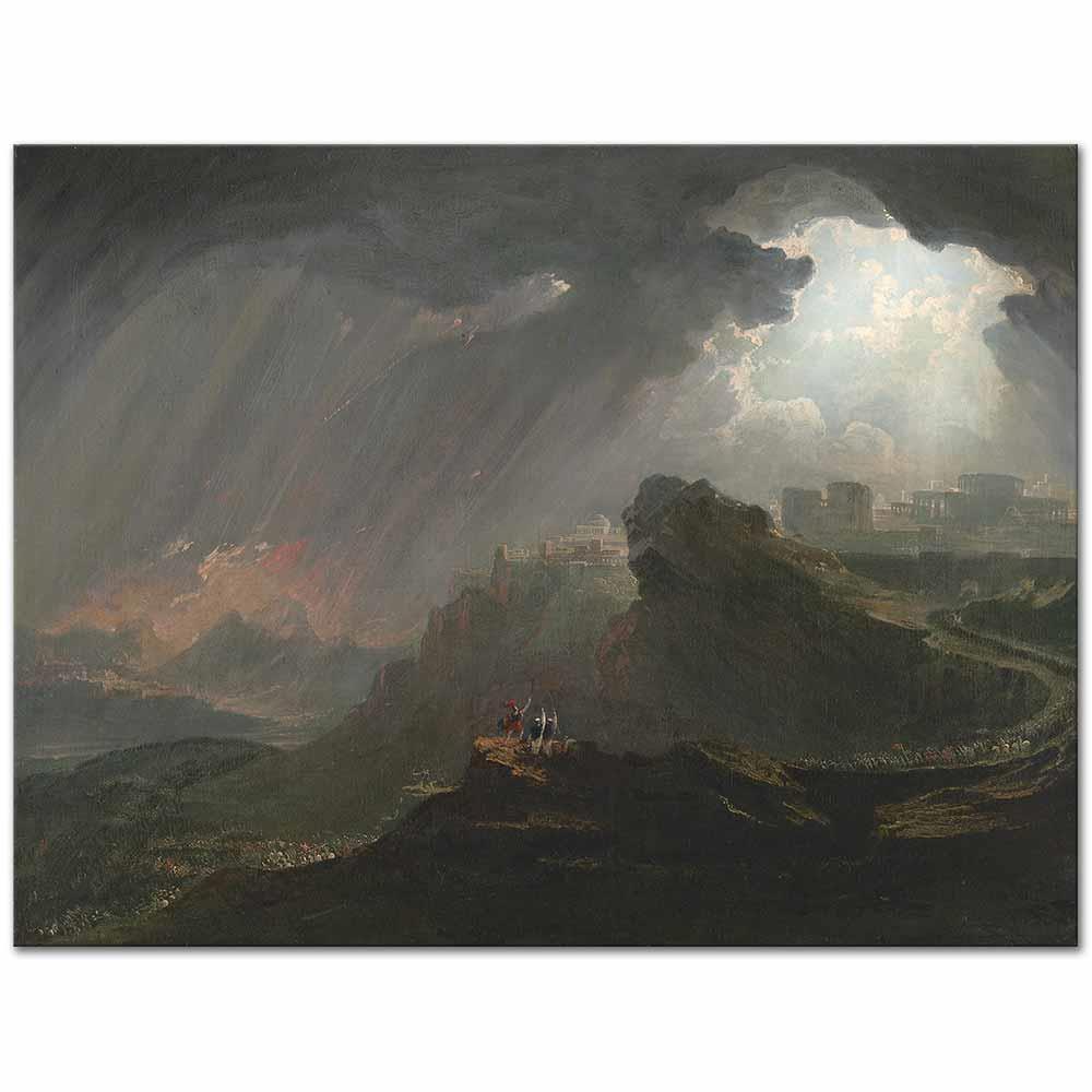 Joshua Commanding the Sun to Stand Still by John Martin as Art Print