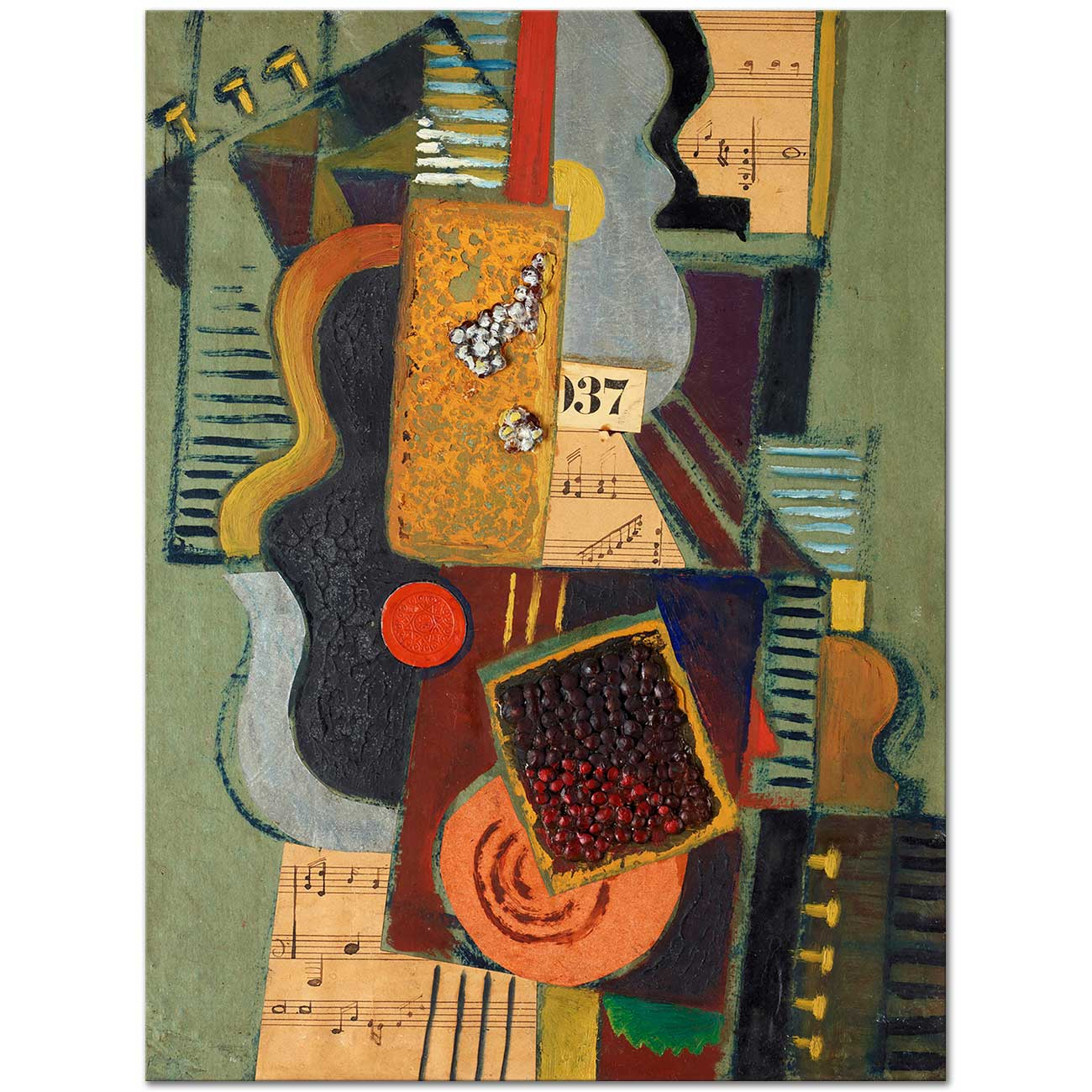 Juan Gris Müzikal Kompozisyon Kanvas Tablo