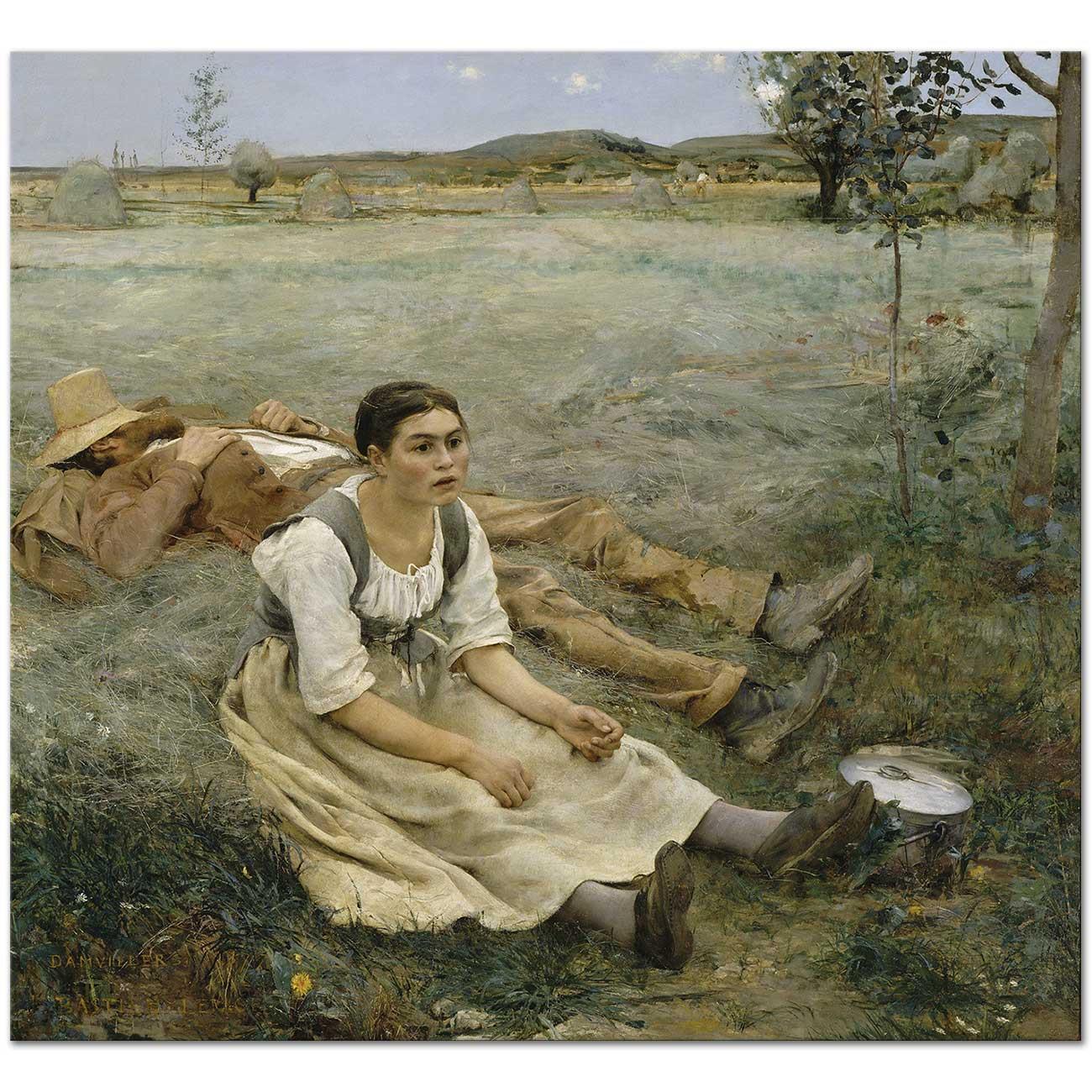 Jules Bastien-Lepage Hay Making Art Print
