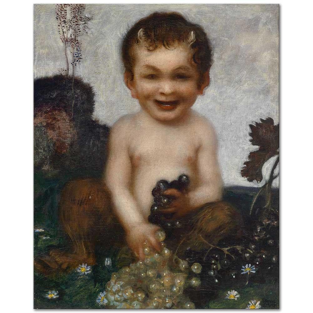 Franz von Stuck Genç Faun Kanvas Tablo