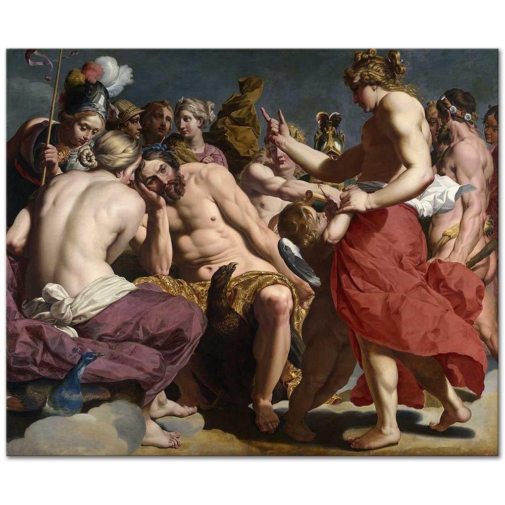 Jupiter Rebuked By Venus by Abraham Janssens as Fine Art Print