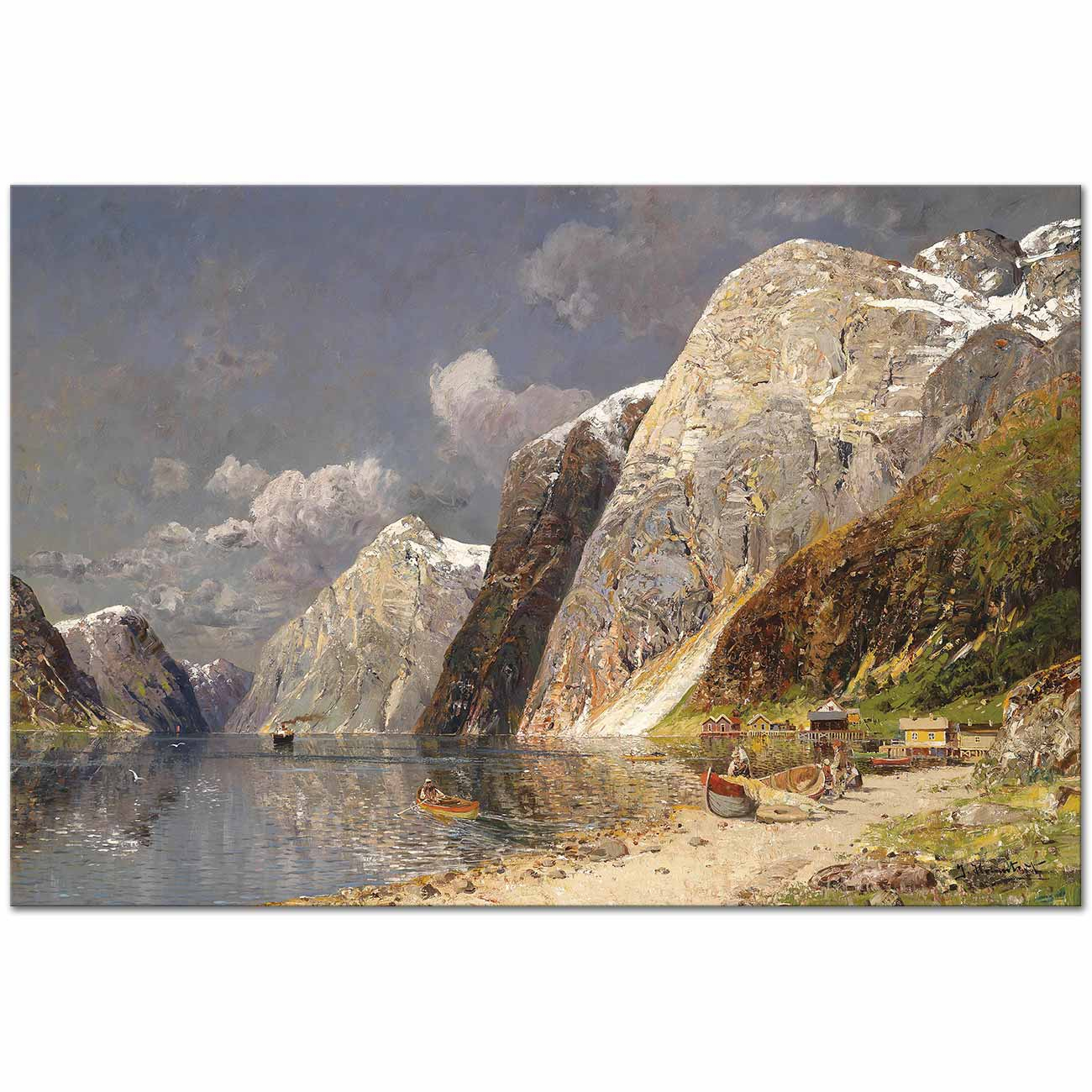 Karl Kaufmann Drontheim Fjord Art Print