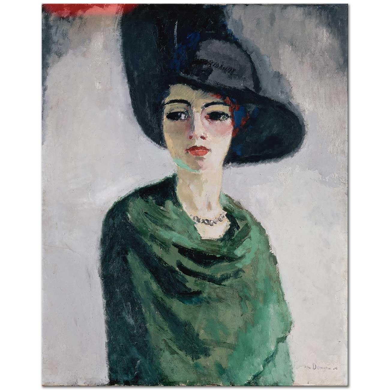 Woman with Black Hat by Kees van Dongen